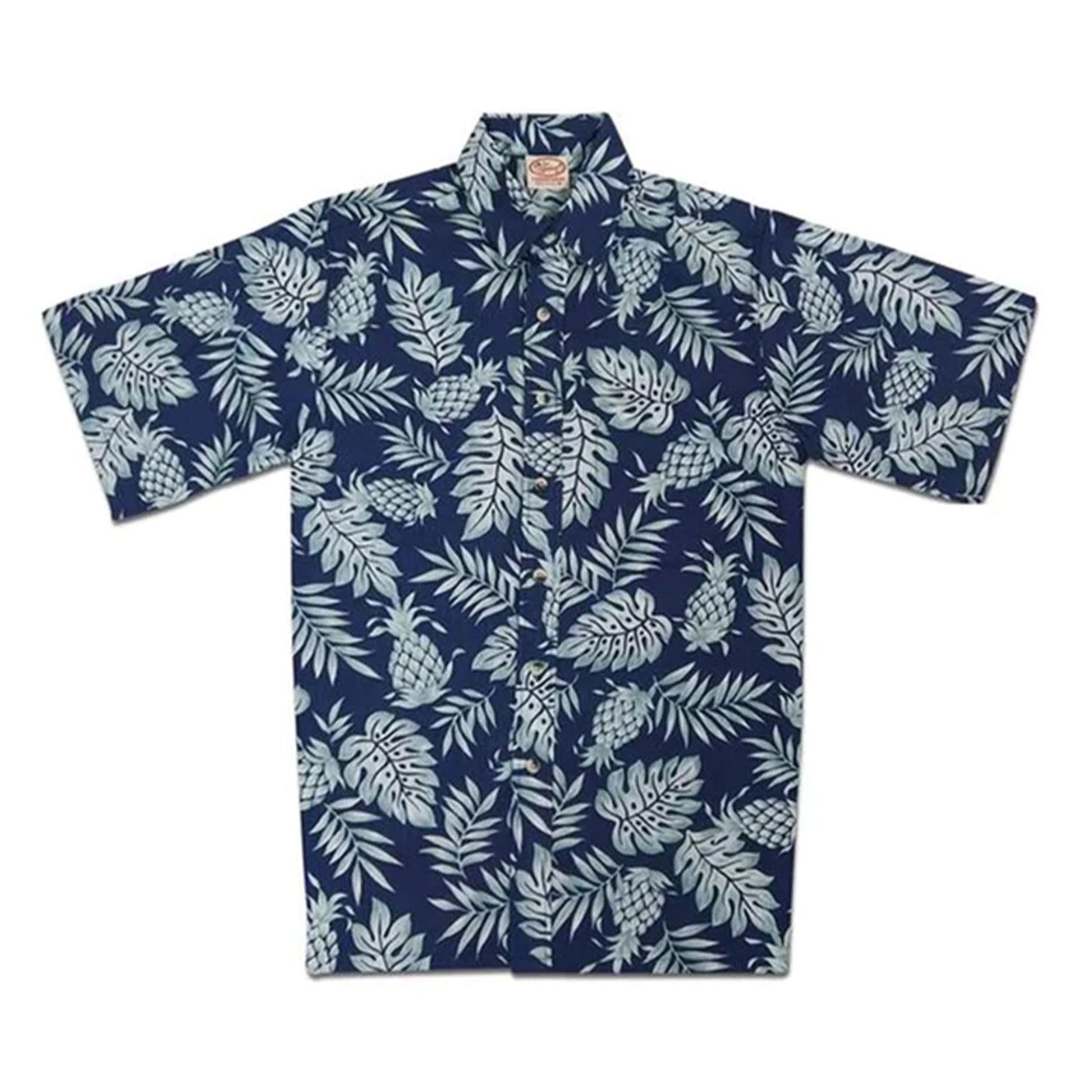 Go Barefoot Pineapple Pareau Men's Aloha Shirt