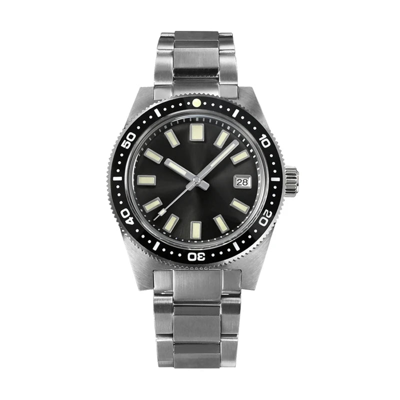 62mas Diver Watch New 39mm Japan Enamel Dial Automatic Men Mechanical Watches Sapphire Waterproof 200m Luminous Dive Watch